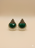 Traditional  stone and pearl dangler earrings for women